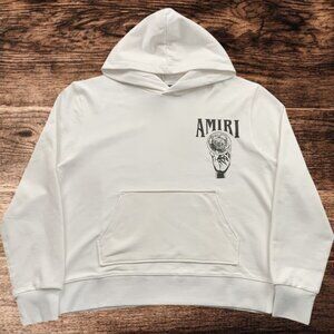 Amiri Men's White Hoodie